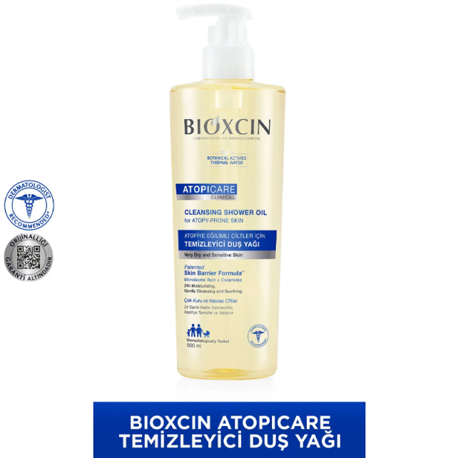 Bioxcin Atopicare Cleansing Shower Oil - Atopiye Eğilimli Cilt Temizleyici Duş Yağı 500ml - 2