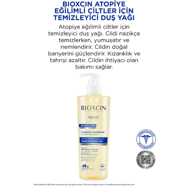 Bioxcin Atopicare Cleansing Shower Oil - Atopiye Eğilimli Cilt Temizleyici Duş Yağı 500ml - 3