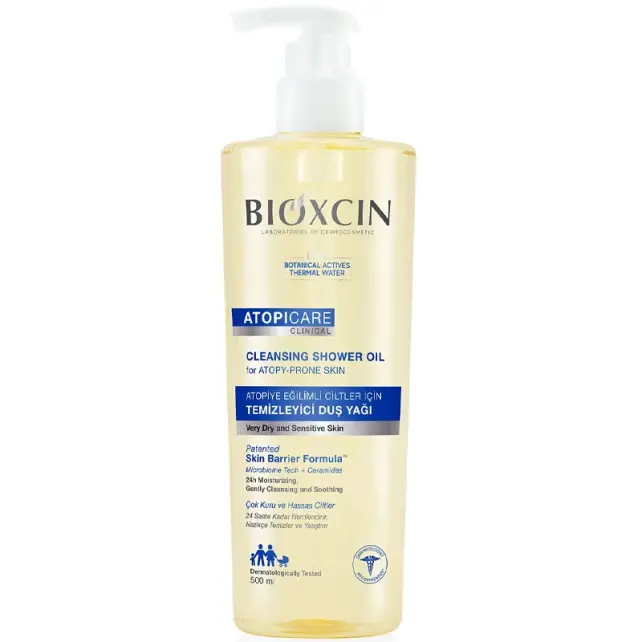 Bioxcin Atopicare Cleansing Shower Oil - Atopiye Eğilimli Cilt Temizleyici Duş Yağı 500ml - 1