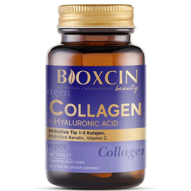 Bioxcin Beauty Collagen - Hyaluronic Acid Takviye Edici Gıda 30 Tablet - 2