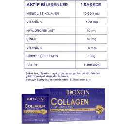 Bioxcin Beauty Collagen - Hyaluronic Acid Takviye Edici Gıda 30 Toz Saşe - 5