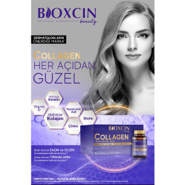 Bioxcin Beauty Collagen - Hyaluronic Acid Takviye Edici Gıda 30 Toz Saşe - 7