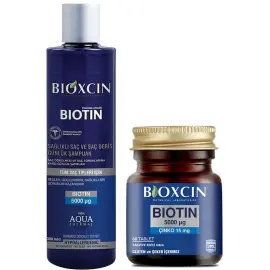 Bioxcin Biotin 5000 Mcg 60 Tablet & Biotin Şampuan 300ml - 1