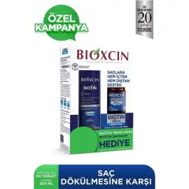 Bioxcin Biotin 5000 Mcg 60 Tablet & Biotin Şampuan 300ml - 2
