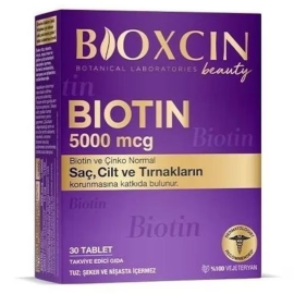 Bioxcin Biotin 5000 mcg Takviye Edici Gıda 30 Tablet - Bioxcin