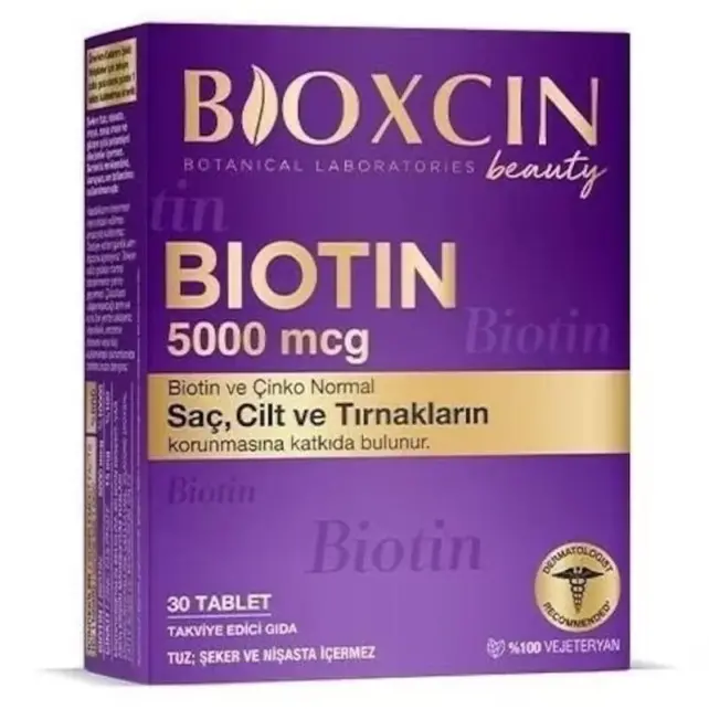 Bioxcin Biotin 5000 mcg Takviye Edici Gıda 30 Tablet - 1