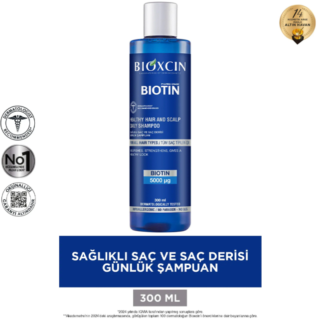 Bioxcin Biotin Günlük Bakım Şampuanı 300ml - 2
