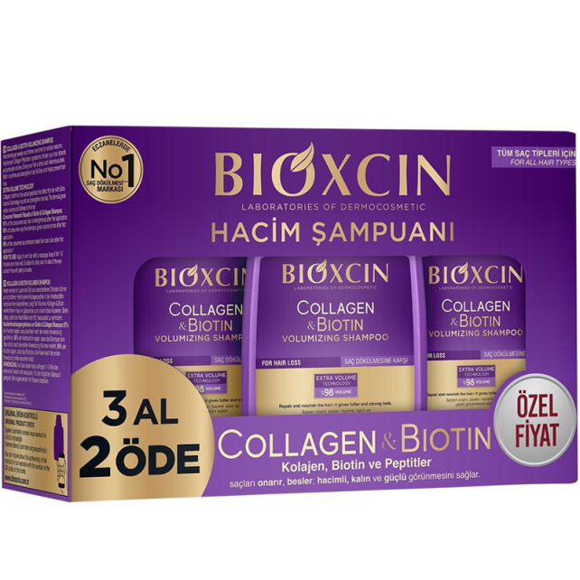 Bioxcin Collagen Biotin Hacim Şampuanı 300ml - 3 Al 2 Öde - 1