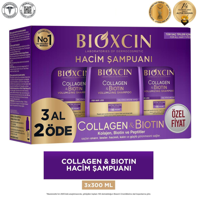 Bioxcin Collagen Biotin Hacim Şampuanı 300ml - 3 Al 2 Öde - 2