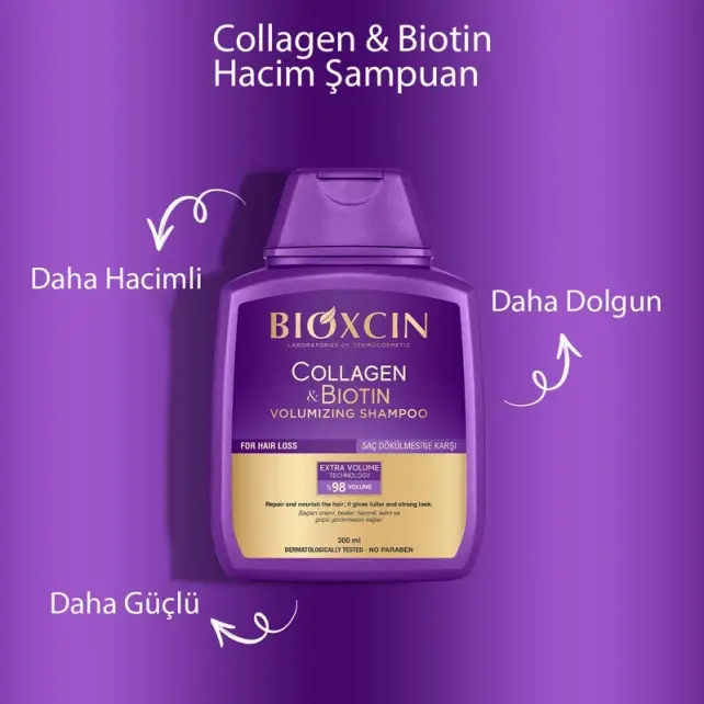 Bioxcin Collagen Biotin Hacim Şampuanı 300ml - 3 Al 2 Öde - 4
