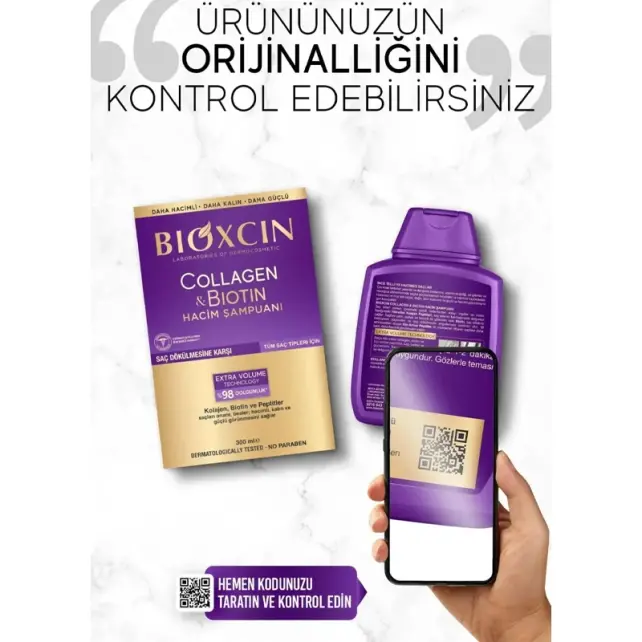Bioxcin Collagen Biotin Hacim Şampuanı 300ml - 8