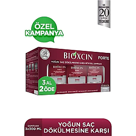Bioxcin Forte Saç Dökülmesine Karşı Bakım Şampuanı 3 Al 2 Öde - Bioxcin