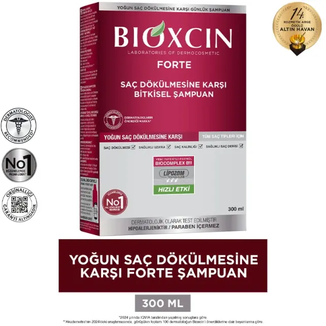 Bioxcin Forte Saç Dökülmesine Karşı Şampuan 300ml - 2