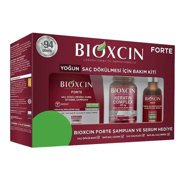 Bioxcin Forte Yoğun Saç Dökülmesine Karşı Bakım Kiti - 1