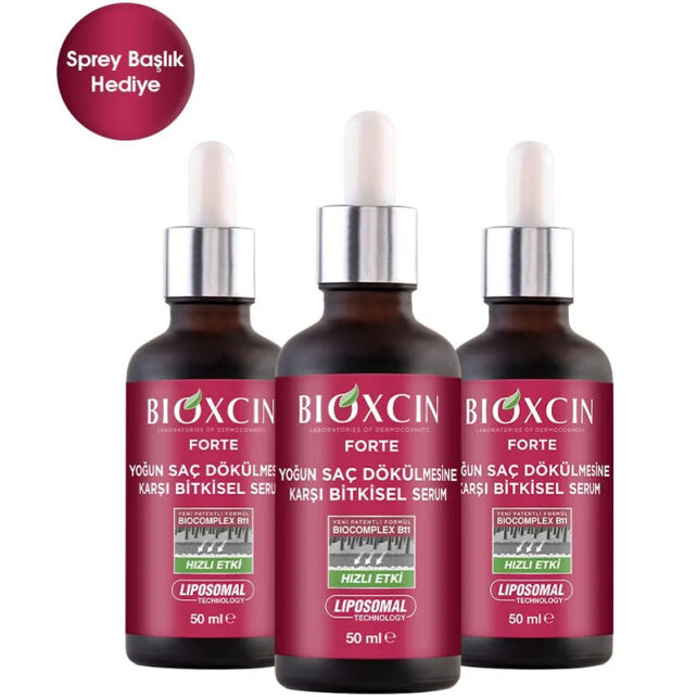 Bioxcin Forte Yoğun Saç Dökülmesine Karşı Bitkisel Serum 3x50ml - 3