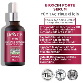 Bioxcin Forte Yoğun Saç Dökülmesine Karşı Bitkisel Serum 3x50ml - 4