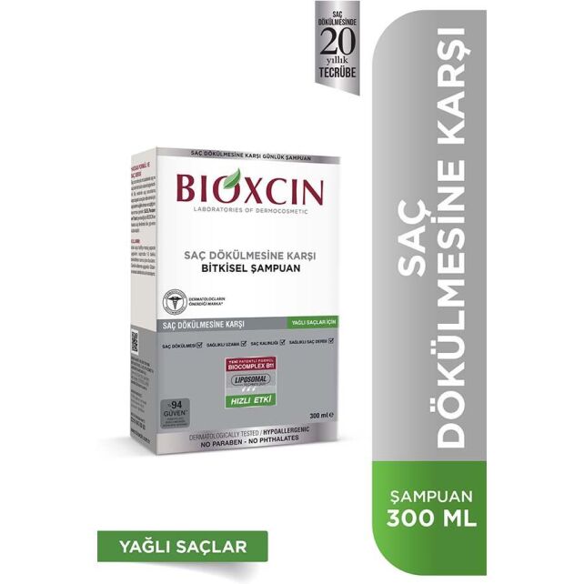 Bioxcin Genesis Saç Dökülmesine Karşı Bitkisel Şampuan - Yağlı Saçlar 300ml - 1