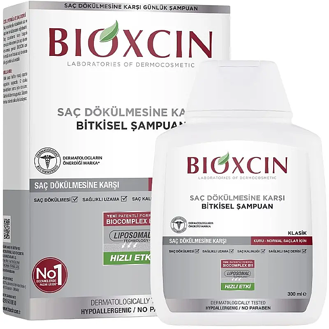 Bioxcin Genesis Saç Dökülmesine Karşı Bitkisel Şampuan - Kuru Normal Saçlar 300ml - 1