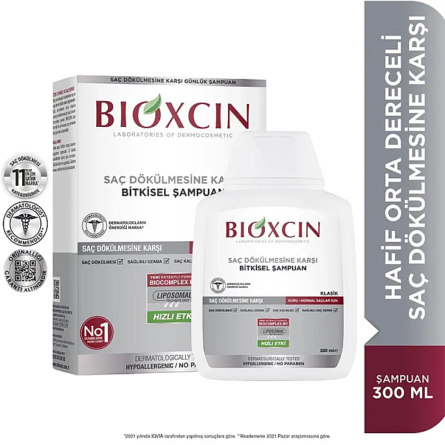 Bioxcin Genesis Saç Dökülmesine Karşı Bitkisel Şampuan - Kuru Normal Saçlar 300ml - 2