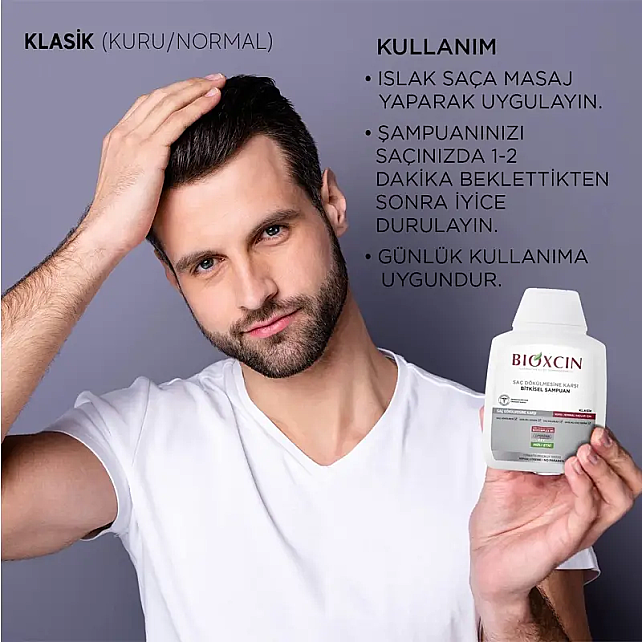 Bioxcin Genesis Saç Dökülmesine Karşı Bitkisel Şampuan - Kuru Normal Saçlar 300ml - 5