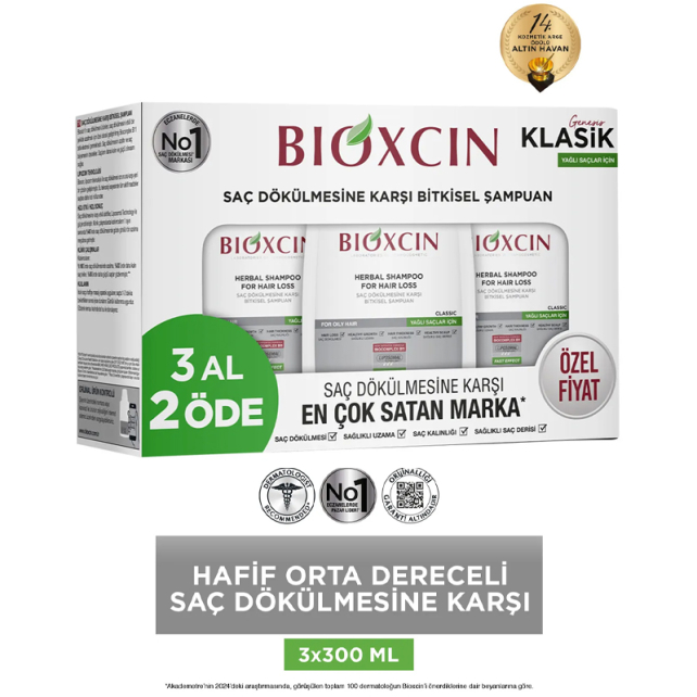 Bioxcin Genesis Saç Dökülmesine Karşı Bitkisel Şampuan - Yağlı Saçlar 3 Al 2 Öde - 3