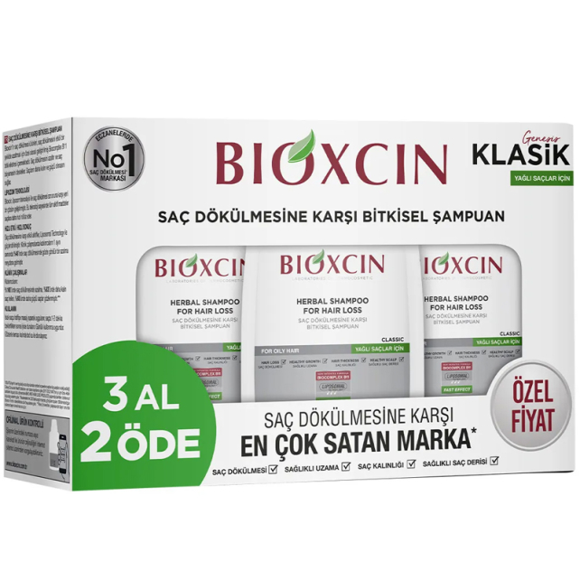 Bioxcin Genesis Saç Dökülmesine Karşı Bitkisel Şampuan - Yağlı Saçlar 3 Al 2 Öde - 1