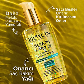 Bioxcin Keratin Argan Onarıcı Saç Bakım Yağı 150ml - 3