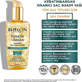 Bioxcin Keratin Argan Onarıcı Saç Bakım Yağı 150ml - 7