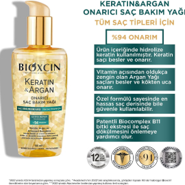 Bioxcin Keratin Argan Onarıcı Saç Bakım Yağı 150ml - 7
