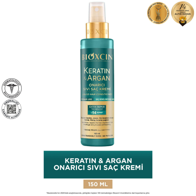Bioxcin Keratin Argan Onarıcı Sıvı Saç Kremi 150ml - 2