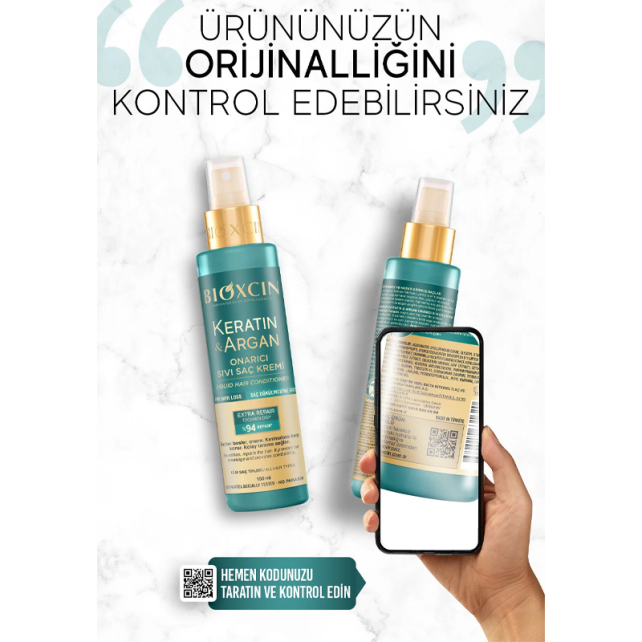 Bioxcin Keratin Argan Onarıcı Sıvı Saç Kremi 150ml - 5