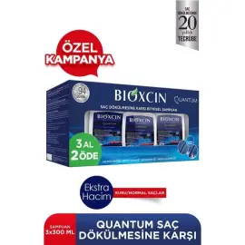 Bioxcin Quantum Bio-Activ Saç Dökülmesine Karşı Şampuan - Kuru / Normal Saçlar 300ml 3 Al 2 Öde - Bioxcin