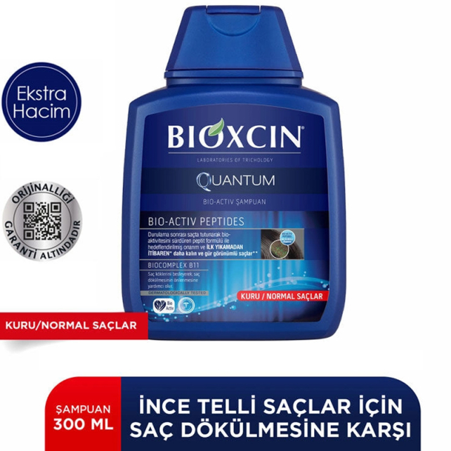 Bioxcin Quantum Bio-Activ Saç Dökülmesine Karşı Şampuan - Kuru / Normal Saçlar 300ml - 6