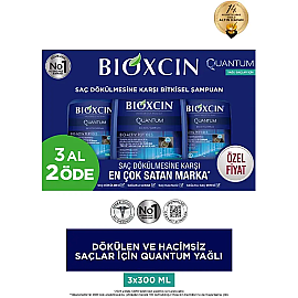 Bioxcin Quantum Bio - Activ Saç Dökülmesine Karşı Şampuan - Yağlı Saçlar 300ml 3 Al 2 Öde - 3