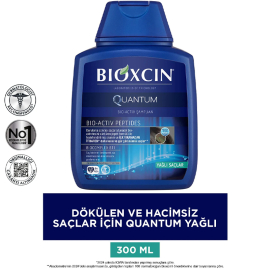 Bioxcin Quantum Bio-Activ Saç Dökülmesine Karşı Şampuan - Yağlı Saçlar 300ml 3 Al 2 Öde - 2