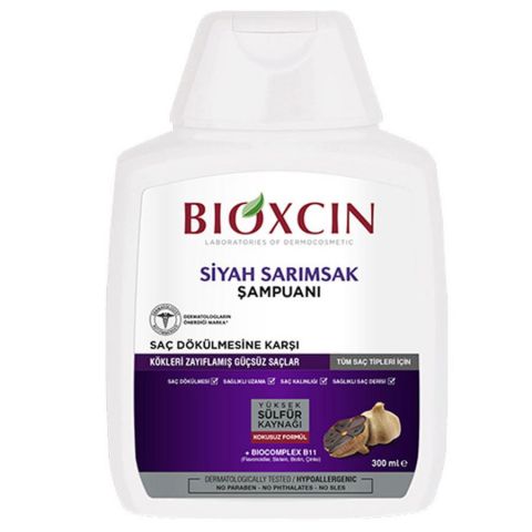 Bioxcin Siyah Sarımsak Şampuanı - Saç Dökülmesine Karşı 300ml Kutusuz Bioxcin Siyah Sarımsak Şampuanı - Saç Dökülmesine Karşı 300ml Kutusuz