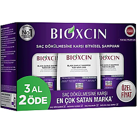 Bioxcin Siyah Sarımsak Şampuanı - Saç Dökülmesine Karşı 300ml 3 Al 2 Öde - Bioxcin