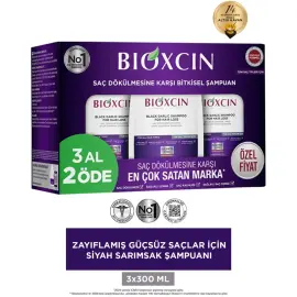 Bioxcin Siyah Sarımsak Şampuanı - Saç Dökülmesine Karşı 300ml 3 Al 2 Öde - 2