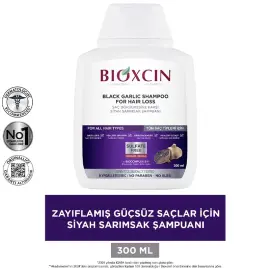 Bioxcin Siyah Sarımsak Şampuanı - Saç Dökülmesine Karşı 300ml 3 Al 2 Öde - 3
