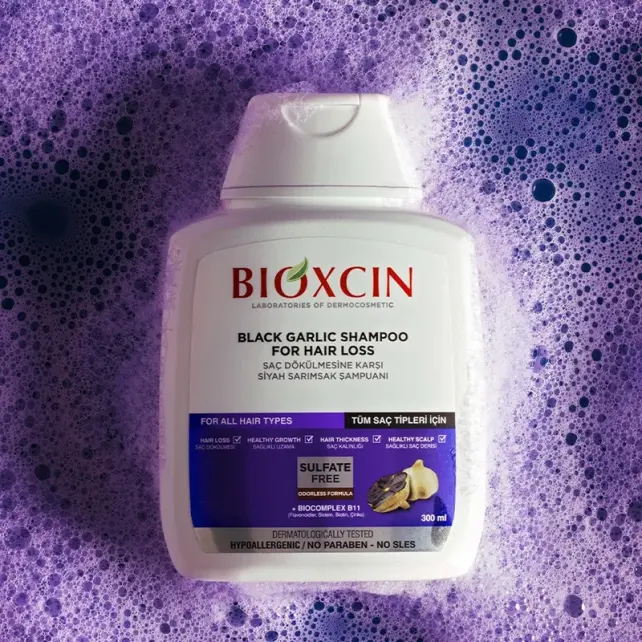Bioxcin Siyah Sarımsak Şampuanı - Saç Dökülmesine Karşı 300ml 3 Al 2 Öde - 4
