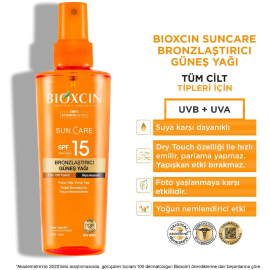Bioxcin Sun Care SPF 15 Bronzlaştırıcı Güneş Yağı 200ml - 4