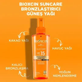 Bioxcin Sun Care SPF 15 Bronzlaştırıcı Güneş Yağı 200ml - 3