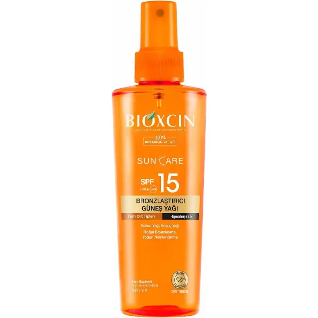 Bioxcin Sun Care SPF 15 Bronzlaştırıcı Güneş Yağı 200ml - 1