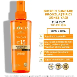 Bioxcin Sun Care SPF 15 Bronzlaştırıcı Güneş Yağı 200ml - 4