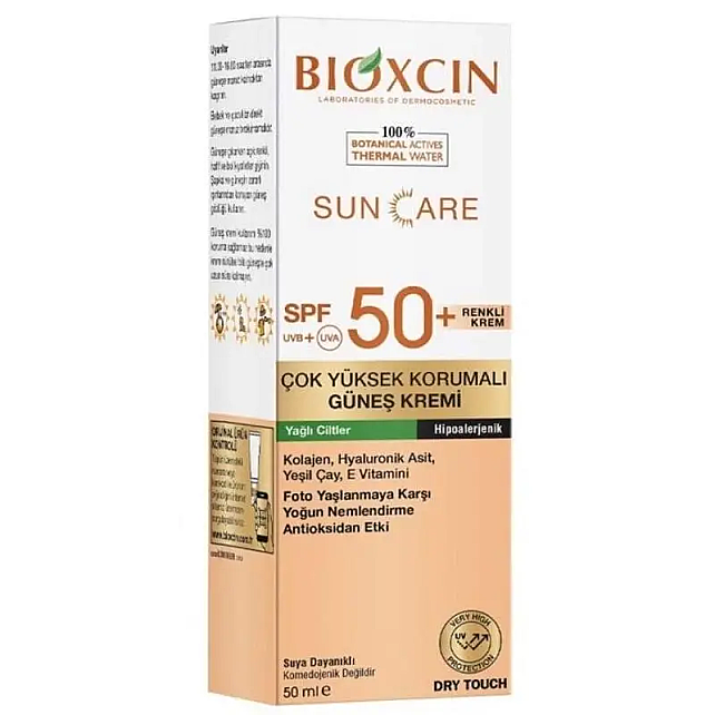 Bioxcin Sun Care SPF 50+ Çok Yüksek Korumalı Renkli Güneş Kremi - Yağlı Cilt 50ml - 1