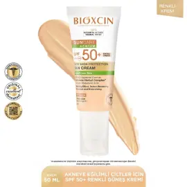 Bioxcin Suncare Acnium Tinted SPF 50+ Çok Yüksek Korumalı Renkli Güneş Kremi 50ml - 3