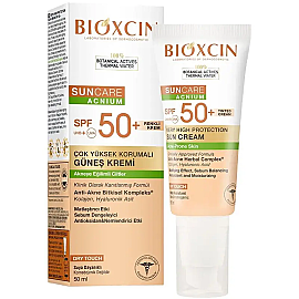 Bioxcin Suncare Acnium Tinted SPF 50+ Çok Yüksek Korumalı Renkli Güneş Kremi 50ml - 2