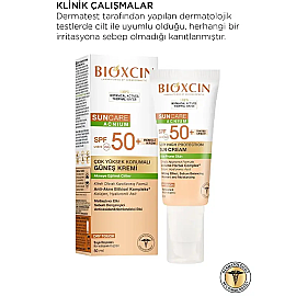 Bioxcin Suncare Acnium Tinted SPF 50+ Çok Yüksek Korumalı Renkli Güneş Kremi 50ml - 6