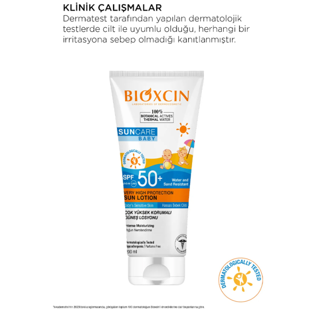 Bioxcin Suncare Baby Mineral Sun Cream SPF 50+ Bebekler İçin Mineral Güneş Koruyucu 100ml - 3