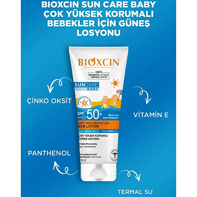 Bioxcin Suncare Baby Mineral Sun Cream SPF 50+ Bebekler İçin Mineral Güneş Koruyucu 100ml - 2